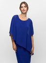 Vestido de jersey con capa