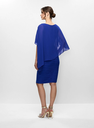Vestido de jersey con capa