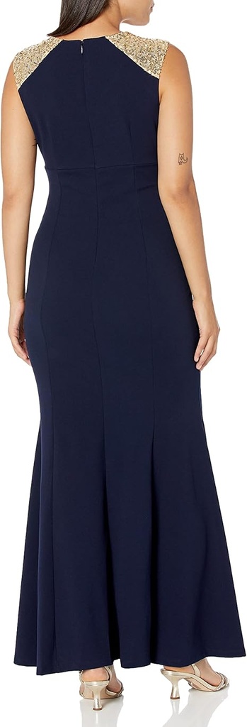 Vestido con lentejuela en los hombros