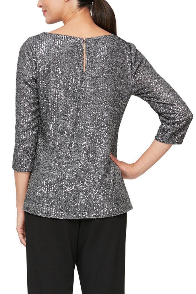 Blusa estilo túnica con lentejuelas