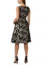 Vestido largo de jacquard floral