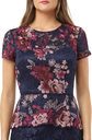 Vestido de malla con bordado floral
