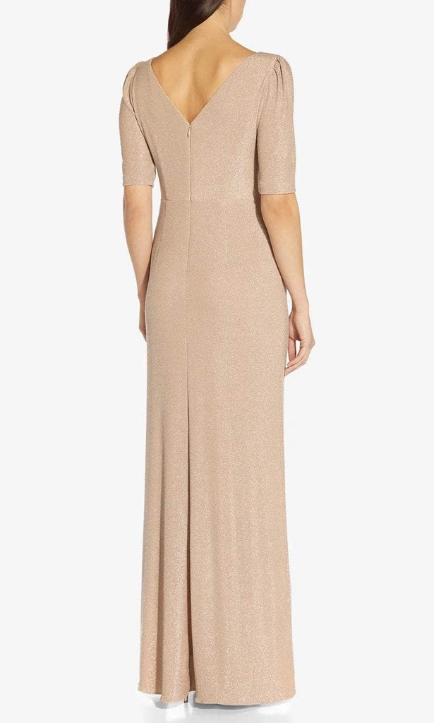 Vestido de punto metalizado