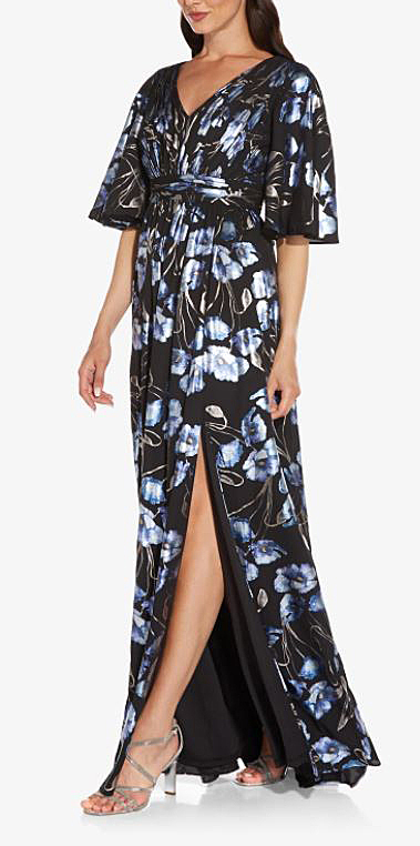 Vestido maxi con mangas holgadas