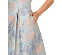 Vestido de jacquard acampanado