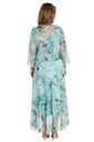 Vestido maxi con capa corta