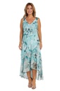 Vestido maxi con capa corta