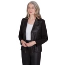 Chaqueta de mezcla de piel sintética