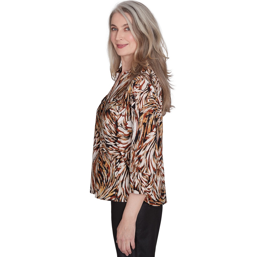 Camisera  con textura de pinceladas 