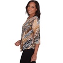 Blusa animal print en diagonal
