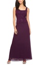 Vestido largo con chaqueta jaqcuard