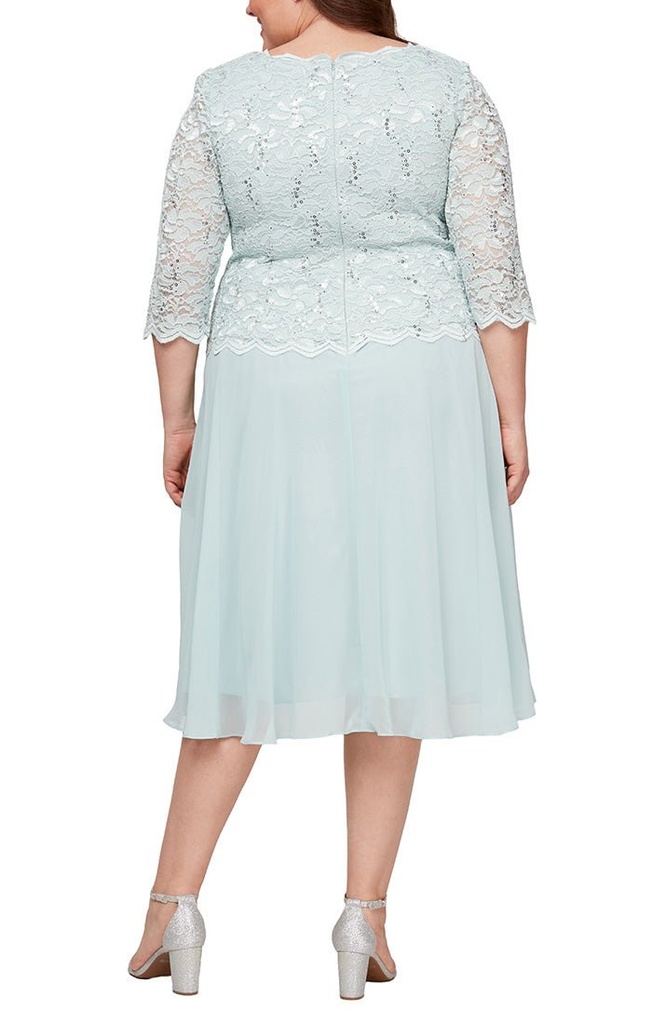 Vestido formal con encaje