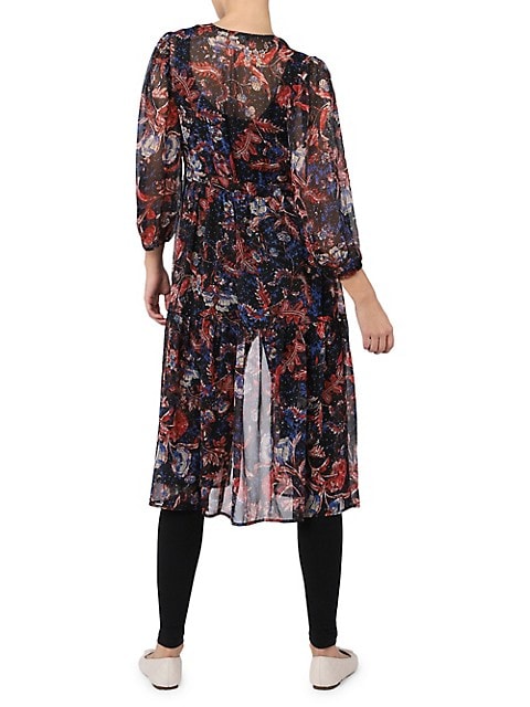 Kimono maxi estampado