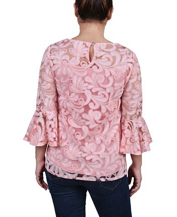 Blusa de mangas acampanadas