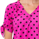Blusa de manga corta con lazo