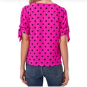 Blusa de manga corta con lazo