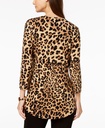 Blusa de animal print manga 3/4