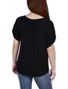 Camiseta Henley de cuello redondo