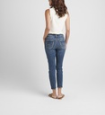 Jeans crop de tiro medio