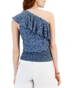Blusa con volantes y un solo hombro