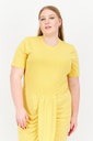 Vestido midi con efecto cruzado