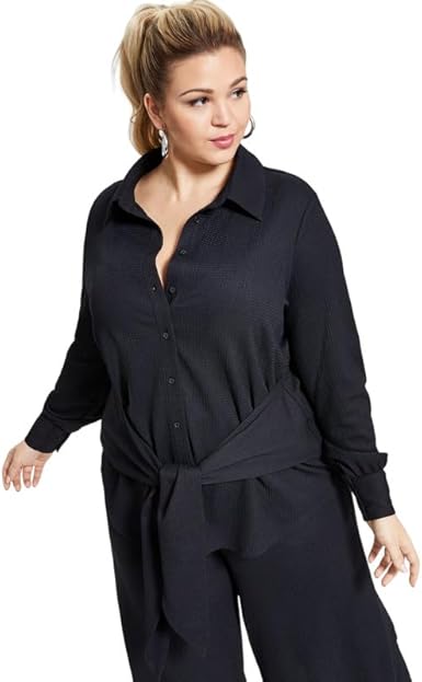Blusa con lazo frontal