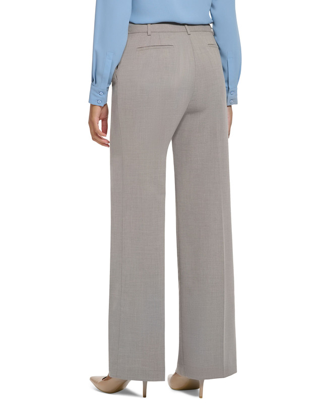 Pantalones plisados ​​de pierna ancha