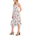Vestido floral con cuello halter