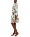 Vestido mini floral con volantes