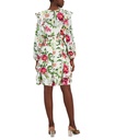 Vestido mini floral con volantes