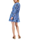 Vestido mini floral con escote en V