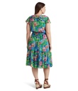 Vestido de georgette con flores