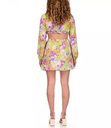 Mini vestido floral con aberturas