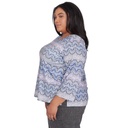Blusa texturizada de encaje