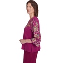 Blusa con mangas abullonadas y bordado 