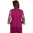 Blusa con mangas abullonadas y bordado 