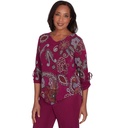 Blusa con escote en V y estampado floral