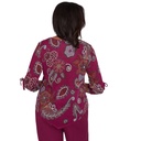 Blusa con escote en V y estampado floral