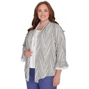 Blusa dos en uno estampado chevron