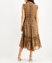 Vestido midi de animal print