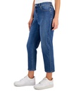 Pantalones capri de tiro medio