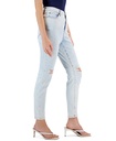 jeans skinny de efecto desgastado