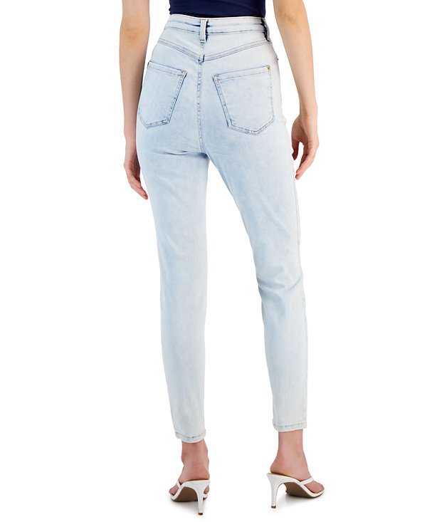 jeans skinny de efecto desgastado