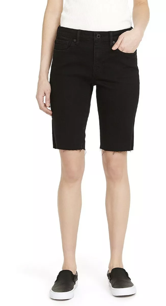 Bermudas de algodón de tiro medio