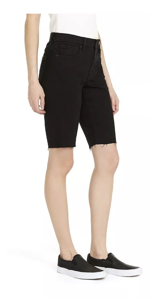 Bermudas de algodón de tiro medio