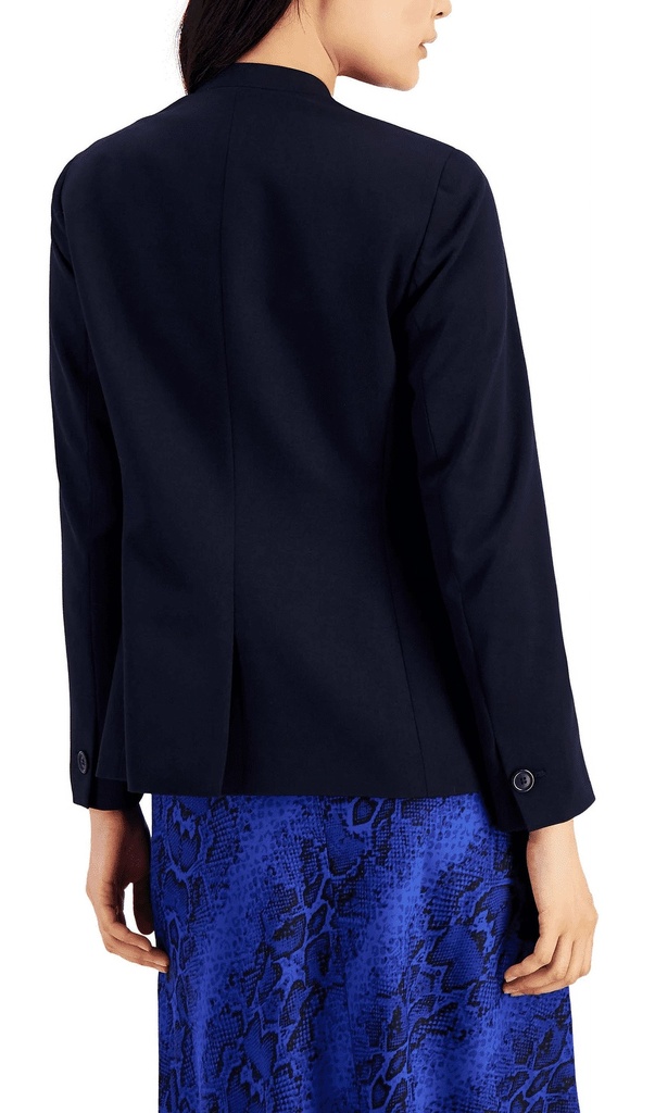 Blazer abierto sin cuello