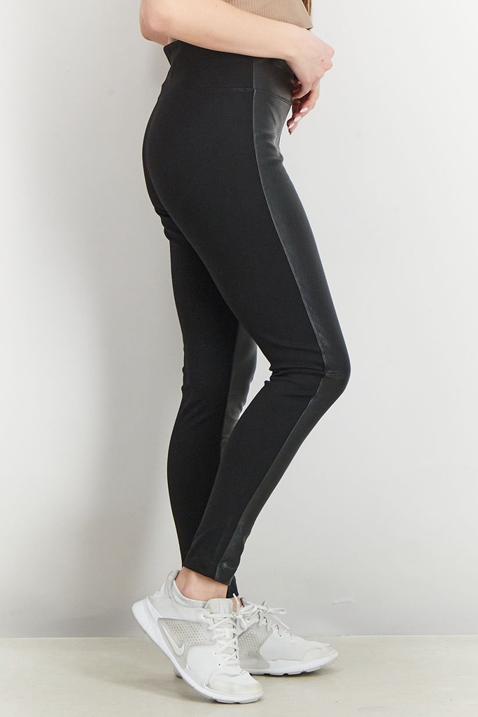 Legging de piel sintética y algodón