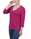 Blusa con escote ilusión