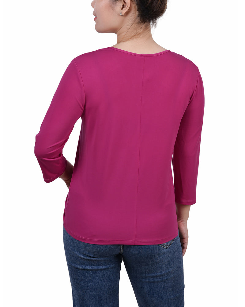 Blusa con escote ilusión