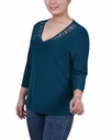 Blusa con escote ilusión